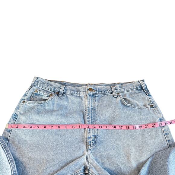 Carhartt Tapered Straight Traditional Fit Denim Jeans Light Wash Blue 40x29 - Picture 12 of 14